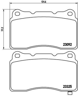 Placute frana BREMBO P 54 039