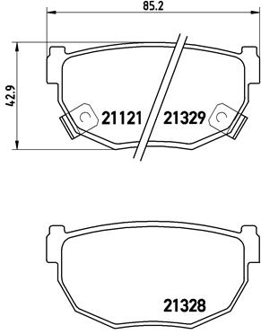 Placute frana BREMBO P 56 010