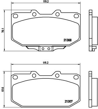 Placute frana BREMBO P 56 025