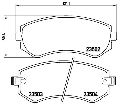 Placute frana BREMBO P 56 039
