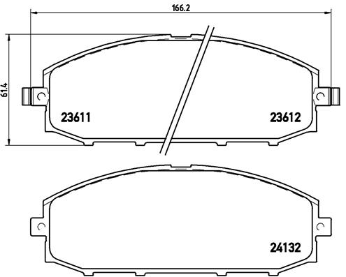Placute frana BREMBO P 56 041
