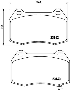Placute frana BREMBO P 56 047