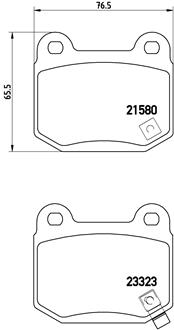 Placute frana BREMBO P 56 048