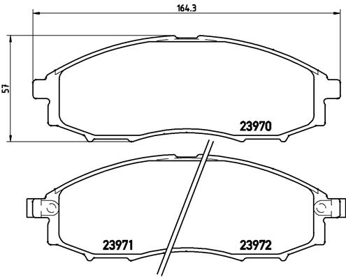 Placute frana BREMBO P 56 049