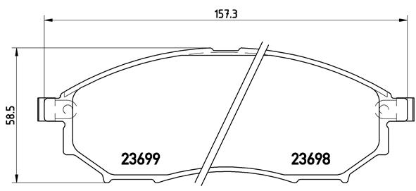 Placute frana BREMBO P 56 058
