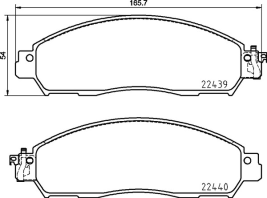 Placute frana BREMBO P 56 120