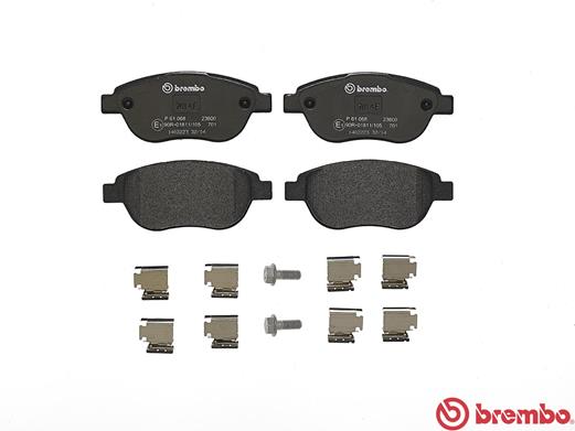 Placute frana BREMBO P61068