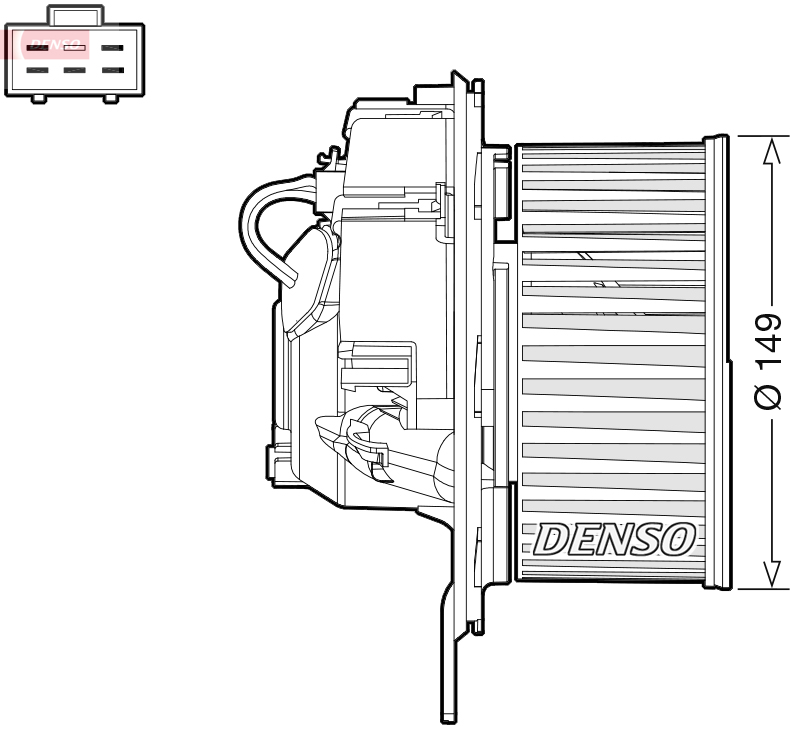 Ventilator habitaclu SKODA OCTAVIA II (1Z3) 1.9 TDI  diesel 105 cai DENSO DEA32005