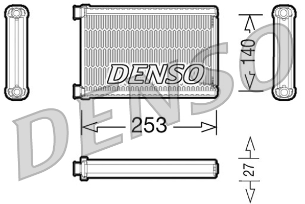 Schimbator caldura incalzire habitaclu DENSO DRR05005