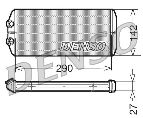 Schimbator caldura incalzire habitaclu DENSO DRR07005