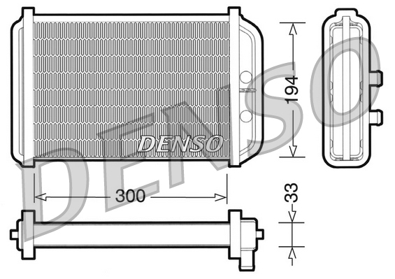 Schimbator caldura incalzire habitaclu DENSO DRR09033