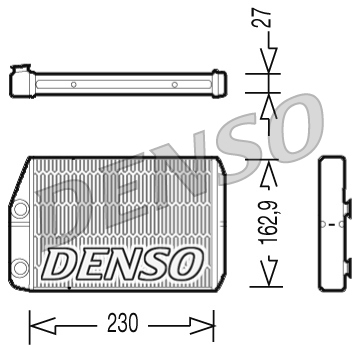 Schimbator caldura incalzire habitaclu DENSO DRR09034
