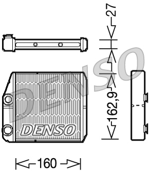 Schimbator caldura incalzire habitaclu DENSO DRR09035