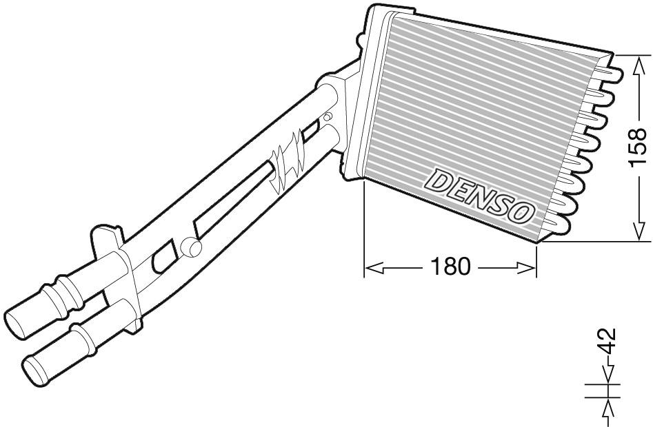 Schimbator caldura incalzire habitaclu DENSO DRR09043