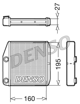 Schimbator caldura incalzire habitaclu DENSO DRR09075