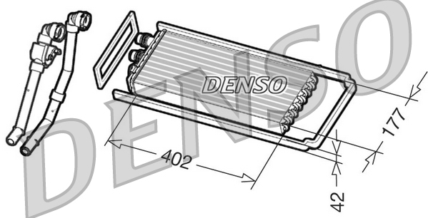 Schimbator caldura incalzire habitaclu DENSO DRR12101