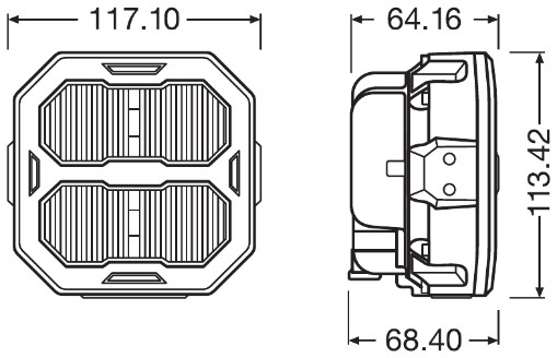 Bec far faza lunga FORD FOCUS II Turnier (DA_, FFS, DS) 1.6 TDCi diesel 109 cai OSRAM 64150SV2-HCB