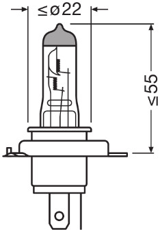 Bec far faza lunga DACIA LOGAN MCV (KS_) 1.6 MPI 85 benzina 84 cai OSRAM 64193NBS-01B