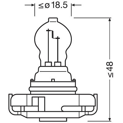 Bec semnalizator OSRAM 2504