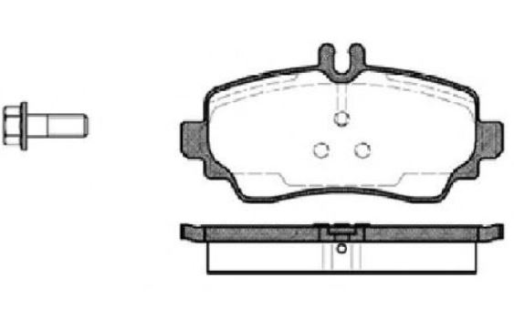 Placute frana KRIEGER 0950006074