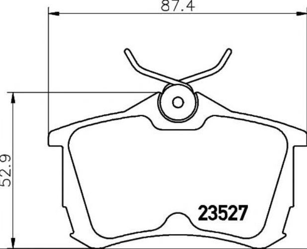 Placute frana KRIEGER 0950006105