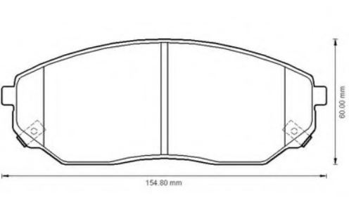 Placute frana KRIEGER 0950006178