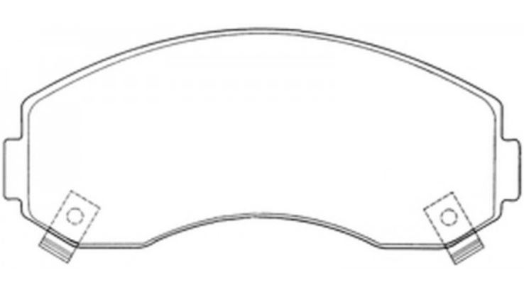 Placute frana KRIEGER 0950006213