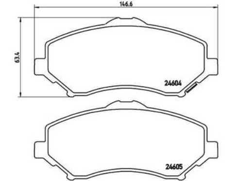 Placute frana KRIEGER 0950006383