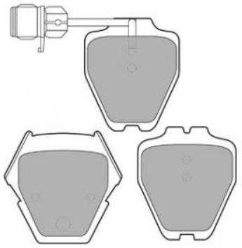 Placute frana KRIEGER 0950006457