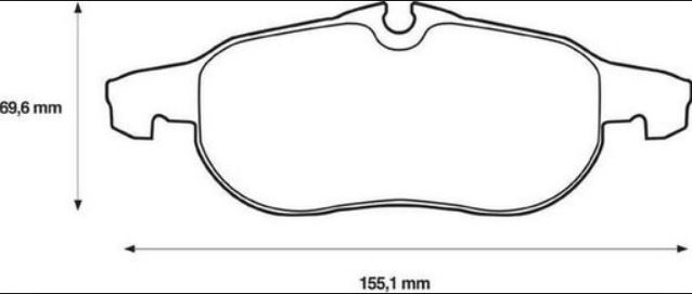 Placute frana KRIEGER 0950006495