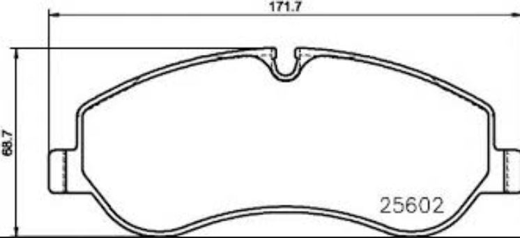 Placute frana KRIEGER 0950006512