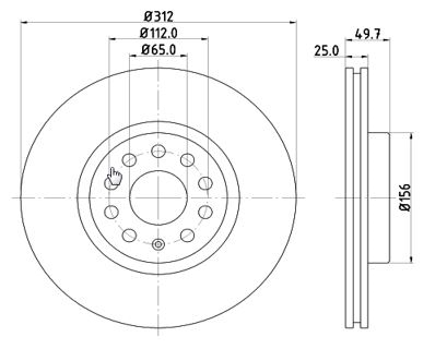 Disc frana MTR 12108505