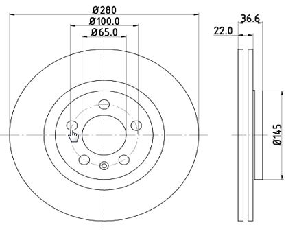 Disc frana MTR 12108506
