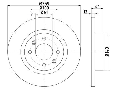 Disc frana MTR 12108507