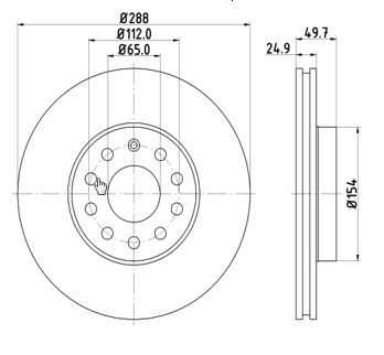 Disc frana MTR 12108508