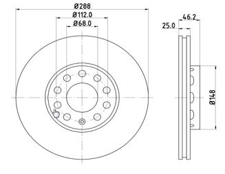 Disc frana MTR 12108510