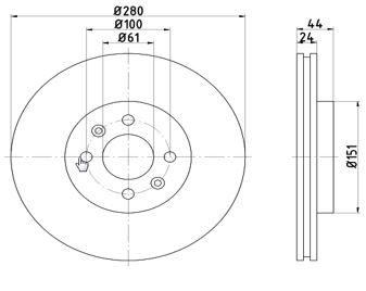Disc frana MTR 12108520
