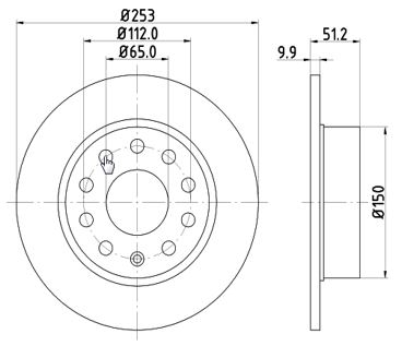 Disc frana MTR 12108523