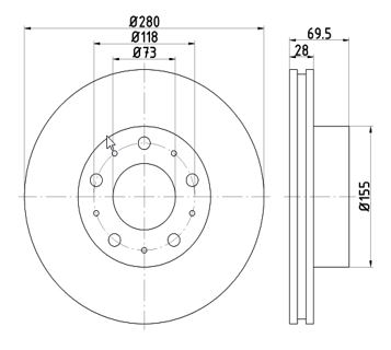Disc frana MTR 12108531