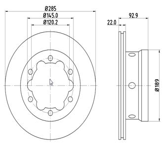 Disc frana MTR 12108533
