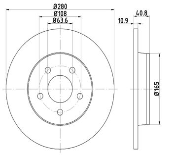 Disc frana MTR 12108544