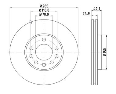 Disc frana MTR 12108558