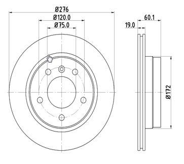Disc frana MTR 12108564