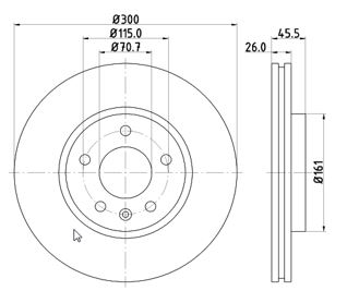 Disc frana MTR 12108567