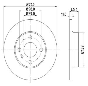 Disc frana MTR 12108575
