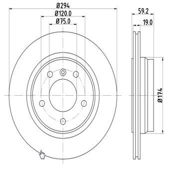Disc frana MTR 12108582