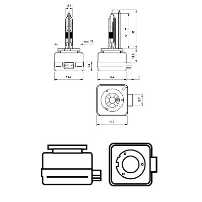 Bec far faza lunga PHILIPS 42306VIC1
