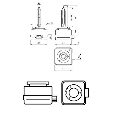 Bec far faza lunga PHILIPS 85415VIS1