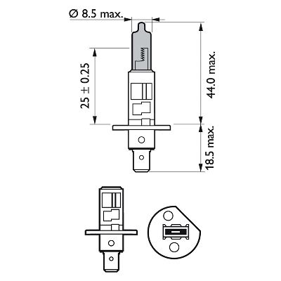 Bec far faza lunga PHILIPS 12258WVUB1