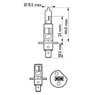Bec far faza lunga PHILIPS 12258LLECOS2